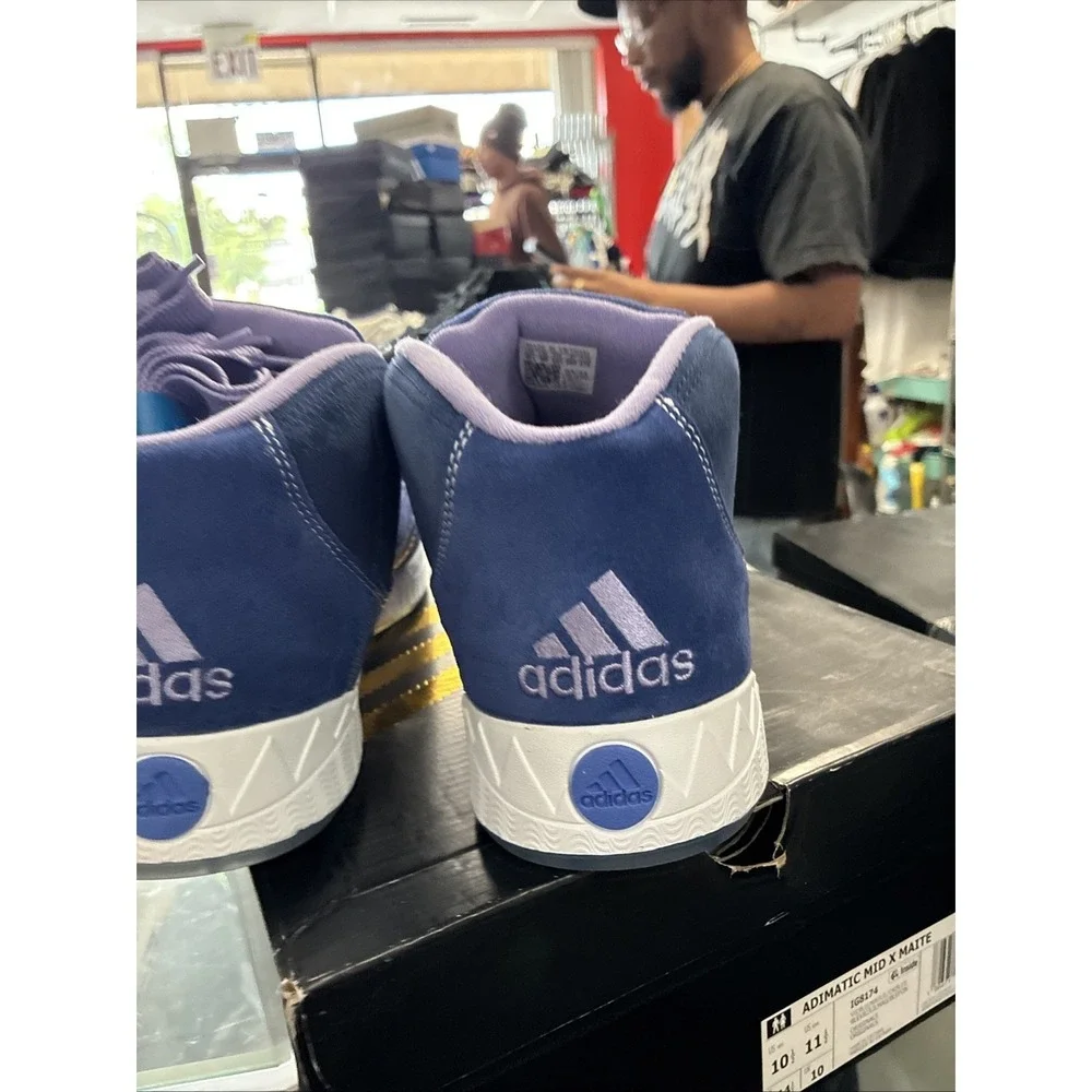 Maite Steenhoudt x adidas Originals Adimatic Mid Blue IG8174 Men's SZ 10.5 NEW